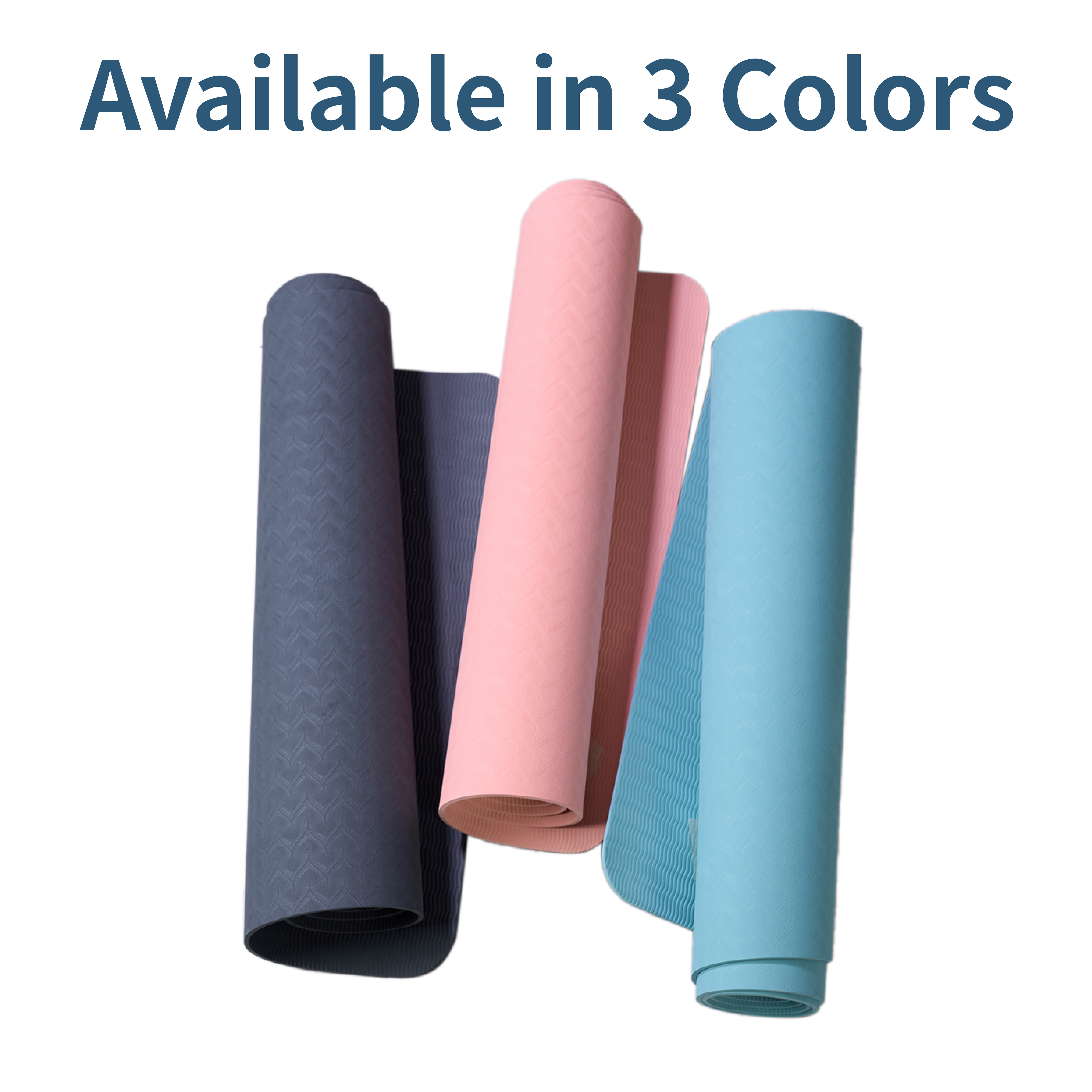 Yoga Mat, Exercise Yoga Mat With Non-Slip Design, Professional TPE Exericise Mat, 72" X 24" Multi-Purpose Workout Mat For Women, Pilates Fitness And Floor Exercises_voghion.com